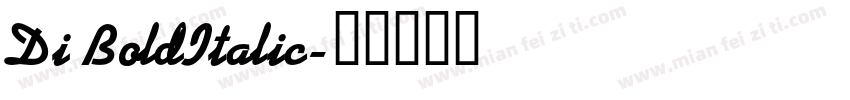 Di BoldItalic字体转换